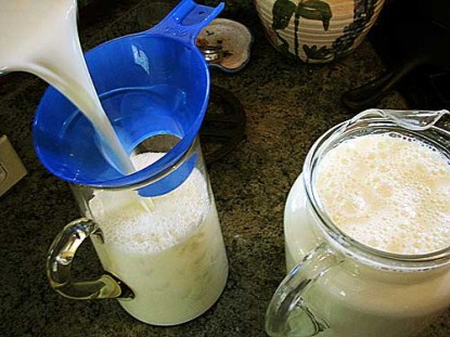 Raw Homemade Almond Milk