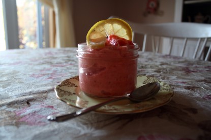 Strawberry Lemonade Sorbet