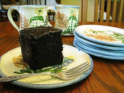 Gloria's Dark Moist Chocolate Cake