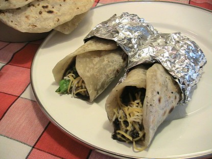 Easy Bean Burritos