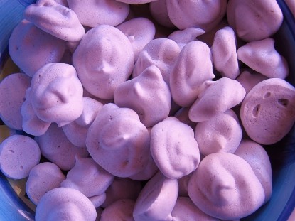 Lavender Sugar Meringue Cookies