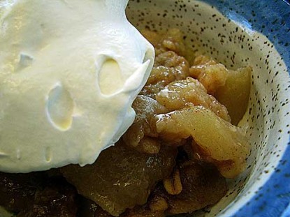 Crock Pot Pear Buckle