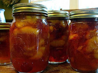 Peach Conserve with Rum