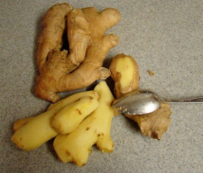 ginger-peeling