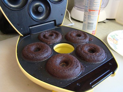 brownies-in-doughnut-machine-ready-to-come-out