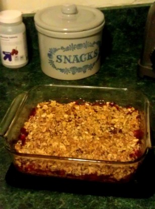 Cherry-Rhubarb Crisp