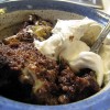 Chocolate Bread Pudding with Rum