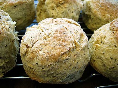 Black Pepper and Cream Cheese Biscuits