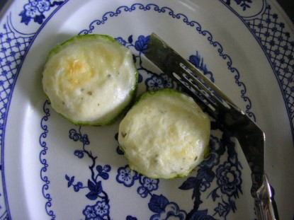 Zucchini with Ricotta Basil Mousse