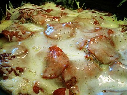 Pepperoni Lasagna in a Crock Pot