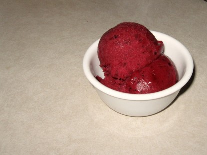 Fresh Blueberry Sherbet