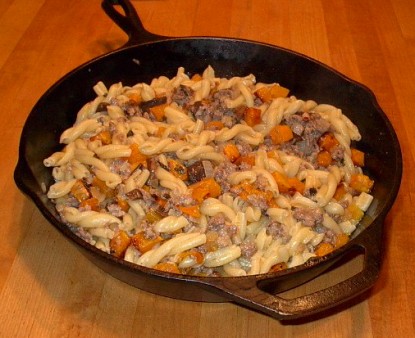 Pasta with Sausage and Butternut Squash
